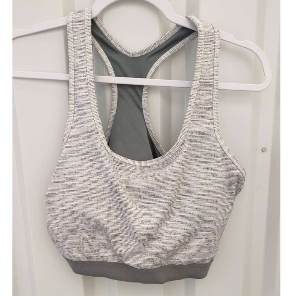 Avia Sports Bra Racerback Removable Cups XXL 2XL Sz 20 Marbled Gray